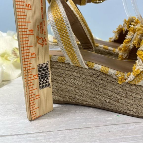 SOLD Lulus Striped Espadrille Platform Sandals - Picture 4 of 10